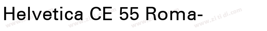 Helvetica CE 55 Roma字体转换